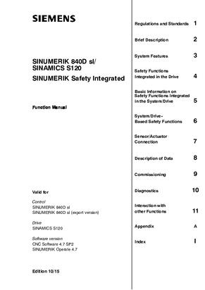 SINUMERIK 840D sl/ SINAMICS S120