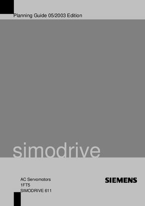 Planning Guide AC Servomotors 1FT5