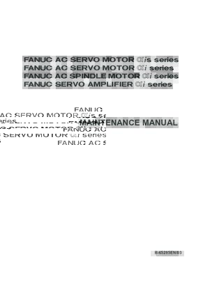 AC Servo/Spindle Motor Alpha-i/is and Amp Alpha-i
