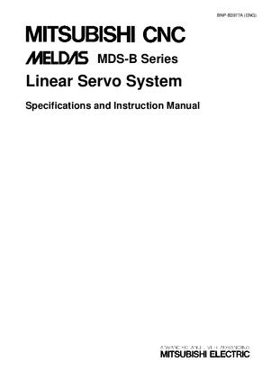 Mitsubishi CNC MDS-B Series Linear Servo System